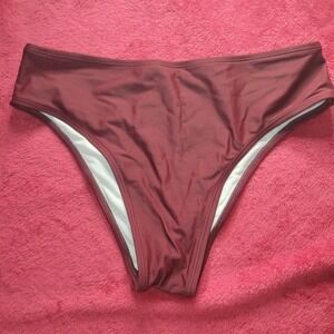 NWOT Maroon Bikini Bottoms large